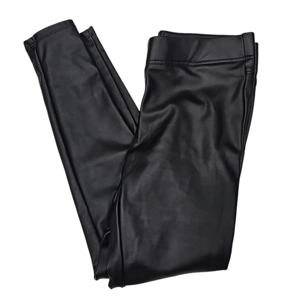 LOFT Faux Leather Business Casual Ankle Pants  Women’s Size 4 Black